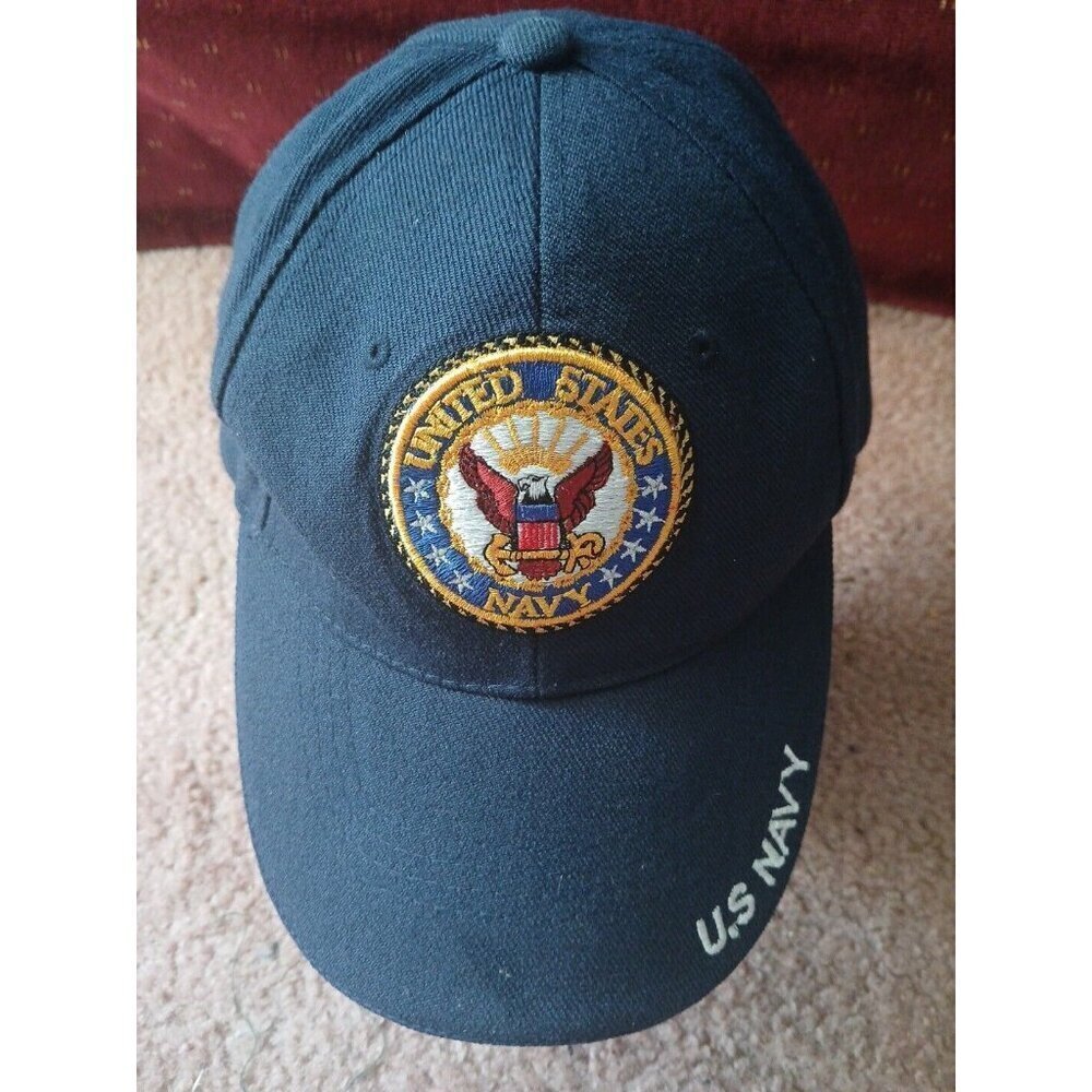 United States Navy cap / hat, Great Shape, navy blue, 1 size, !!!